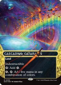 Cascading Cataracts (0095) (Borderless) (Galaxy Foil) (95) [Edge of Eternities: Stellar Sights]