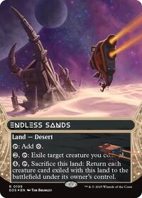Endless Sands (0105) (Borderless) (Galaxy Foil) (105) [Edge of Eternities: Stellar Sights]