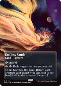 Endless Sands (0150) (Borderless) (Galaxy Foil) (150) [Edge of Eternities: Stellar Sights]