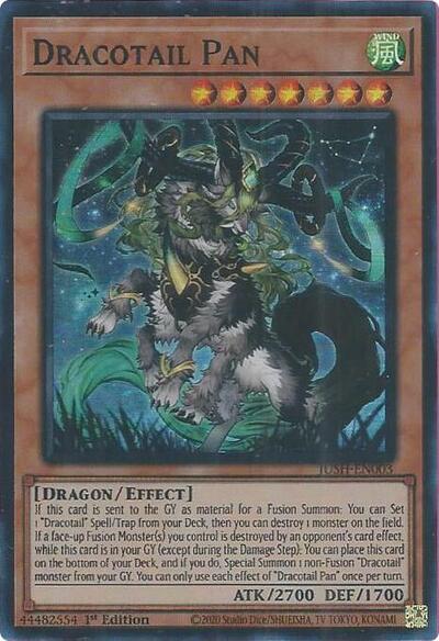 Dracotail Pan (Super Rare) (JUSH-EN003) [Justice Hunters]