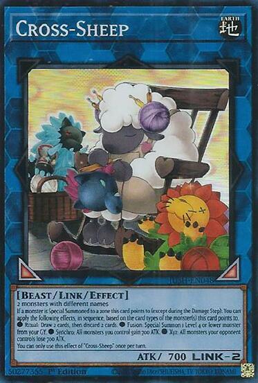 Cross-Sheep (Super Rare) (JUSH-EN048) [Justice Hunters]