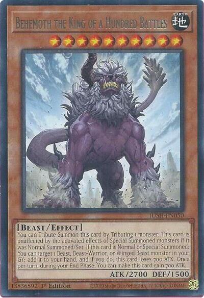 Behemoth the King of a Hundred Battles (JUSH-EN050) [Justice Hunters]