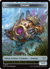 Gnome // Golem (0014) Double-Sided Token (11 // 14) [Commander: Edge of Eternities]