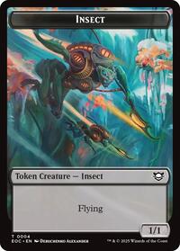 Insect // Golem (0013) Double-Sided Token (4 // 13) [Commander: Edge of Eternities]