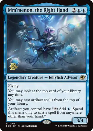 Mm'menon, the Right Hand (PRE-068) - Prerelease Cards Foil