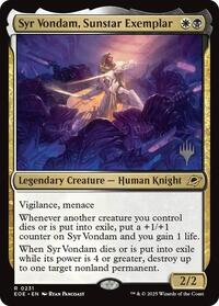 Syr Vondam, Sunstar Exemplar (231) [Promo Pack: Edge of Eternities]