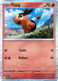 Tepig - 011/086 (Unova Poster Collection) (011/086) [Miscellaneous Cards & Products]