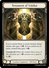 Testament of Valahai (MPG004) [Mastery Pack Guardian]