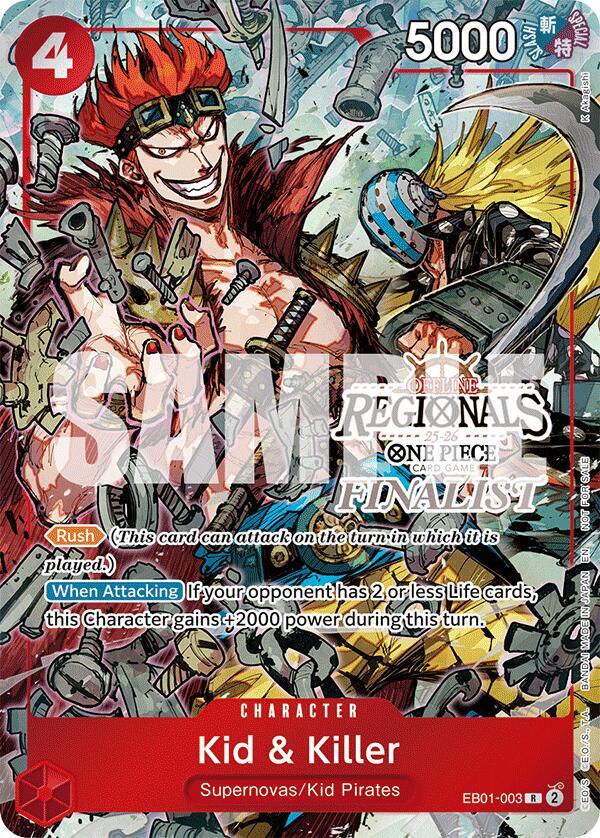 Kid & Killer (Offline Regional Finalist Card Set 2025 Vol.2) (EB01-003) [One Piece Promotion Cards]