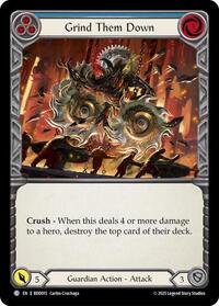 Grind Them Down (Blue) (BDD015) [Welcome Deck Bravo]