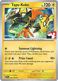 Tapu Koko (065/191) [Prize Pack Series Cards]