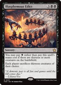 Blasphemous Edict (57) [Promo Pack: Edge of Eternities]
