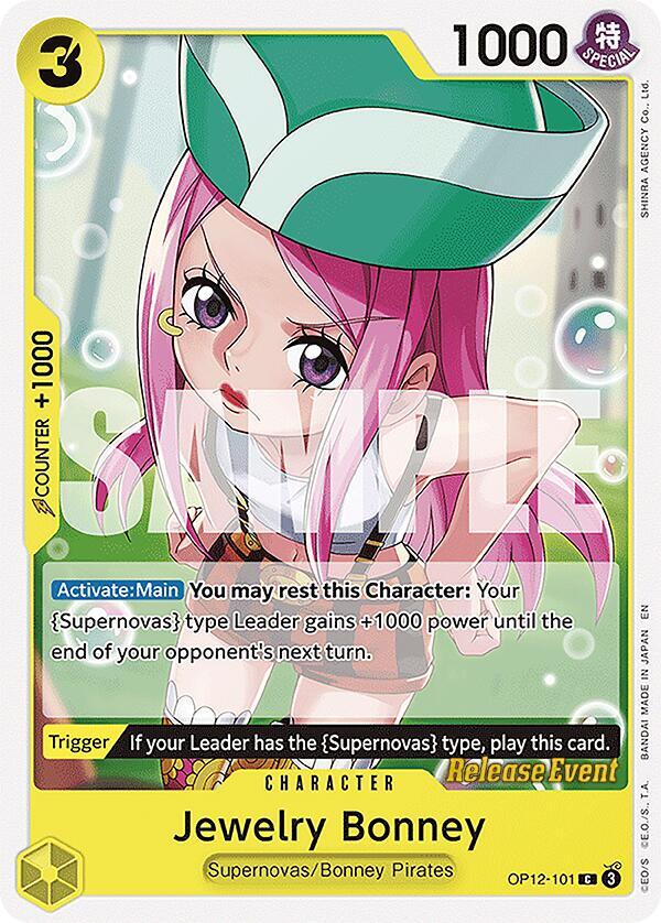 Jewelry Bonney (101) (OP12-101) [Legacy of the Master Release Event Cards]