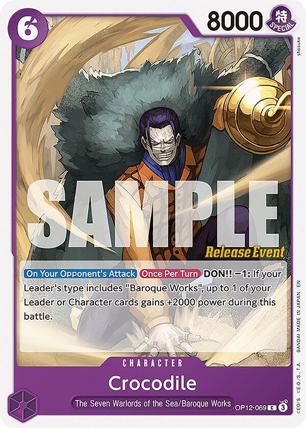 Crocodile (OP12-069) [Legacy of the Master Release Event Cards]