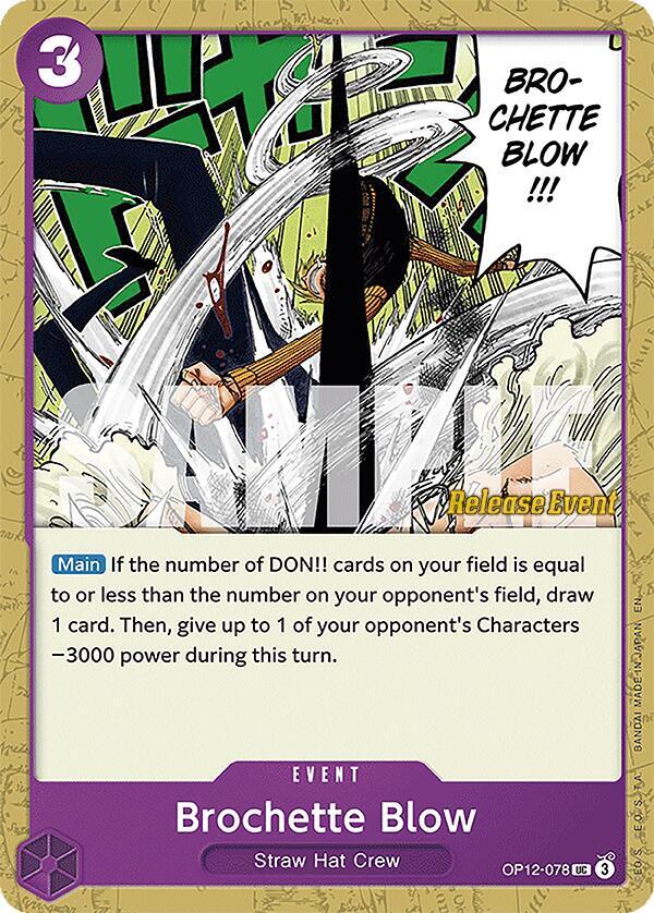 Brochette Blow (OP12-078) [Legacy of the Master Release Event Cards]