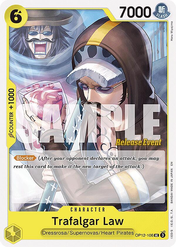 Trafalgar Law (106) (OP12-106) [Legacy of the Master Release Event Cards]