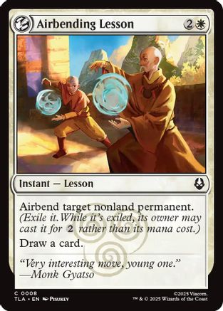 Airbending Lesson (TLA-008) - Avatar: The Last Airbender Foil