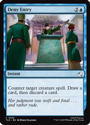 Deny Entry (TLE-222) - Avatar: The Last Airbender: Eternal-Legal