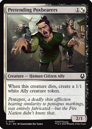 Pretending Poxbearers (TLA-237) - Avatar: The Last Airbender Foil