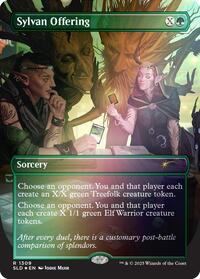Sylvan Offering (Rainbow Foil) (1309) [Secret Lair Drop Series]