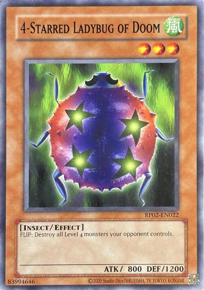 4-Starred Ladybug of Doom (RP02-EN022) [Retro Pack 2 (2020 Date Reprint)]