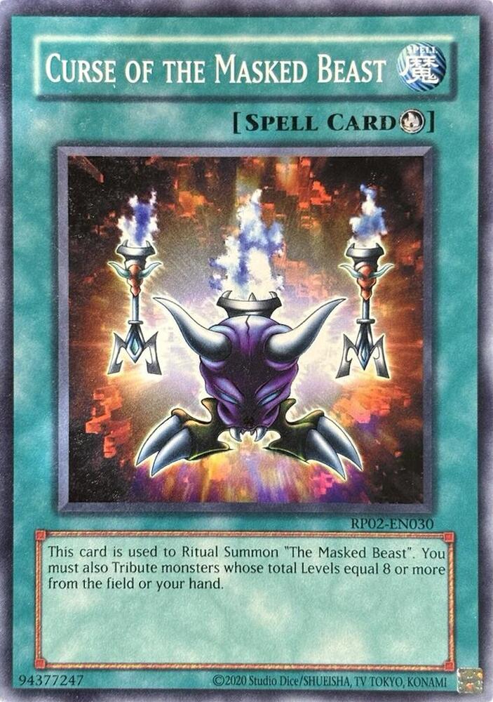 Curse of the Masked Beast (RP02-EN030) [Retro Pack 2 (2020 Date Reprint)]