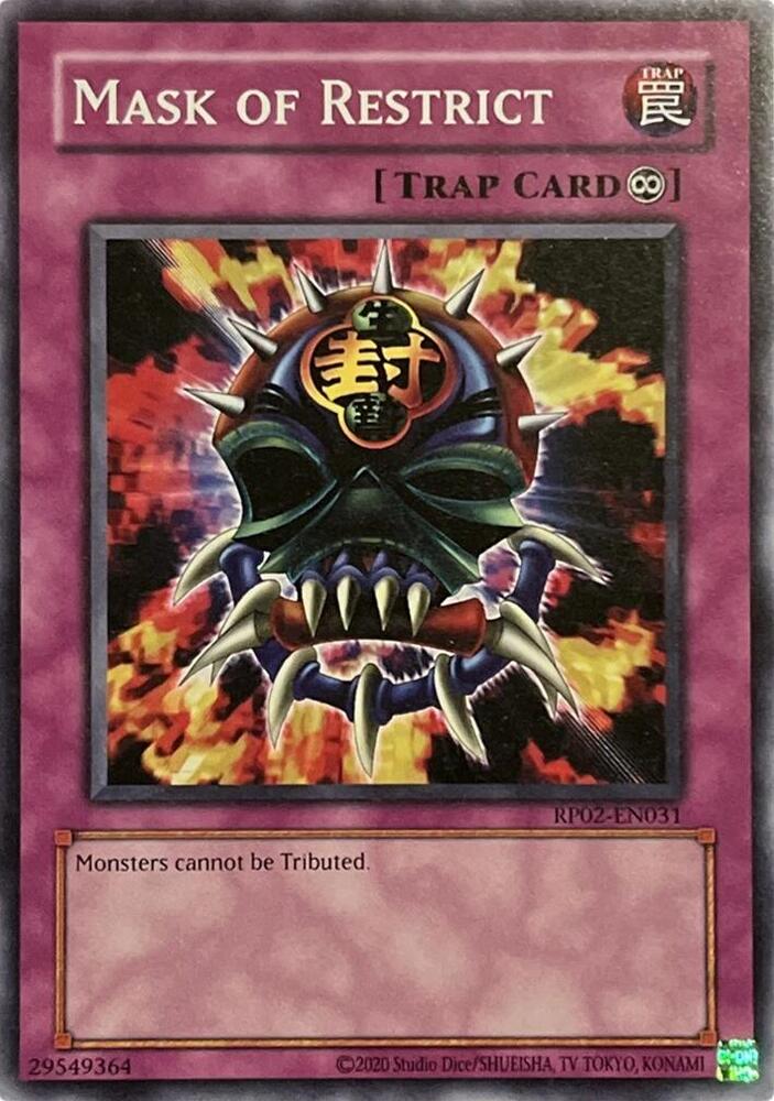 Mask of Restrict (RP02-EN031) [Retro Pack 2 (2020 Date Reprint)]