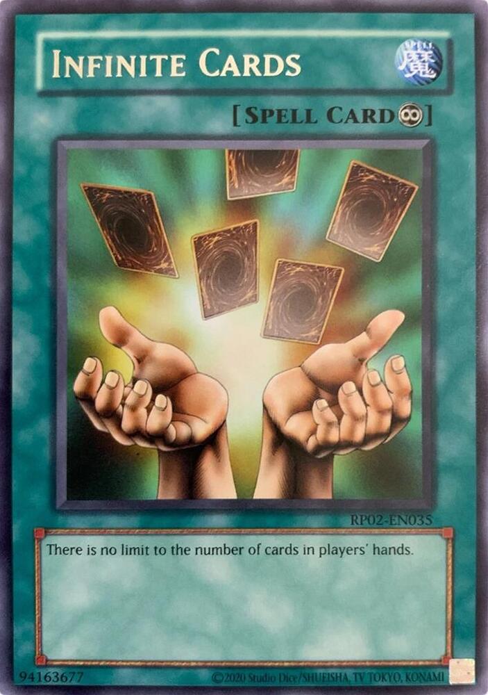 Infinite Cards (RP02-EN035) [Retro Pack 2 (2020 Date Reprint)]