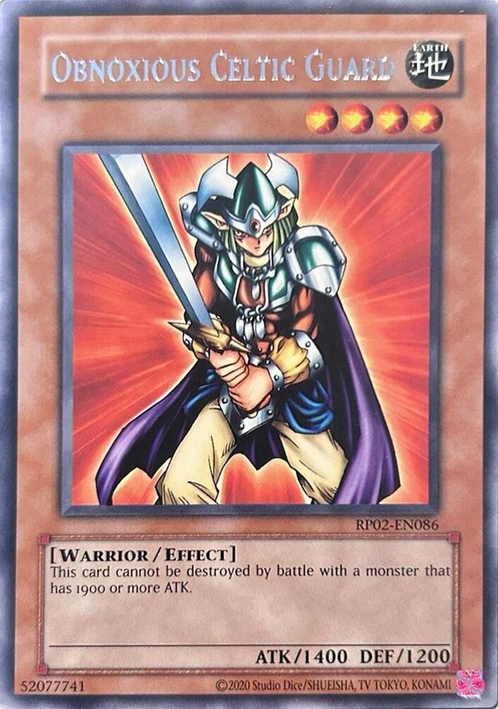 Obnoxious Celtic Guard (RP02-EN086) [Retro Pack 2 (2020 Date Reprint)]