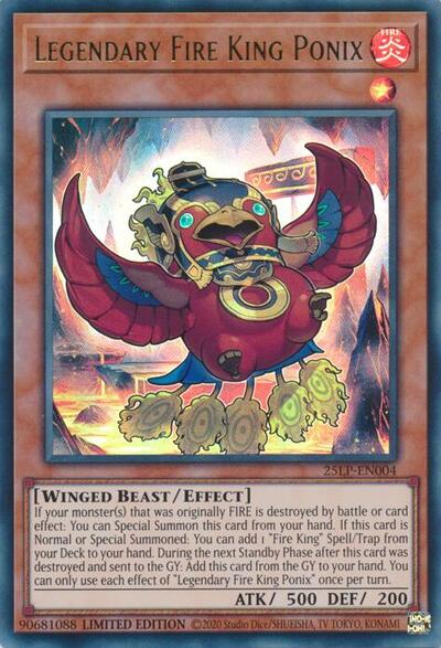 Legendary Fire King Ponix (25LP-EN004) [Limited Pack World Championship 2025]