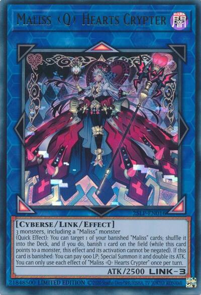 Maliss Q Hearts Crypter (25LP-EN016) [Limited Pack World Championship 2025]