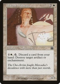 Devout Witness (17) [Mercadian Masques]