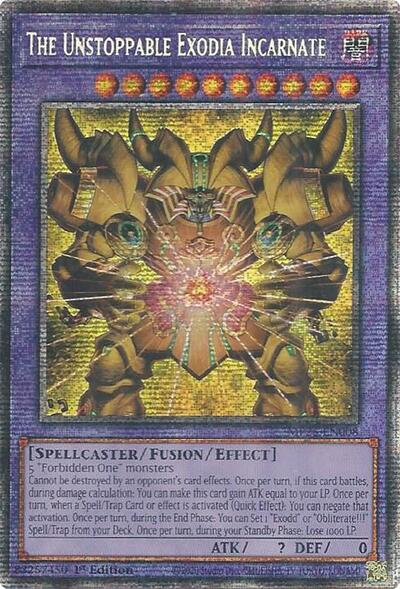 The Unstoppable Exodia Incarnate (MP25-EN008) [2025 Mega-Pack]