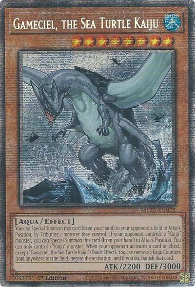 Gameciel, the Sea Turtle Kaiju (MP25-EN028) [2025 Mega-Pack]