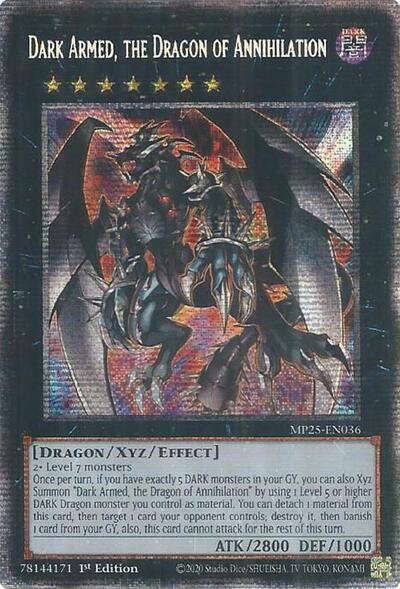 Dark Armed, the Dragon of Annihilation (MP25-EN036) [2025 Mega-Pack]