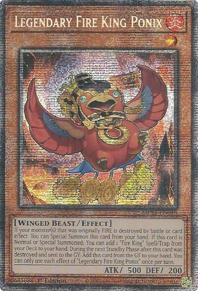 Legendary Fire King Ponix (MP25-EN048) [2025 Mega-Pack]