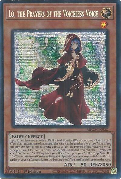 Lo, the Prayers of the Voiceless Voice (MP25-EN052) [2025 Mega-Pack]