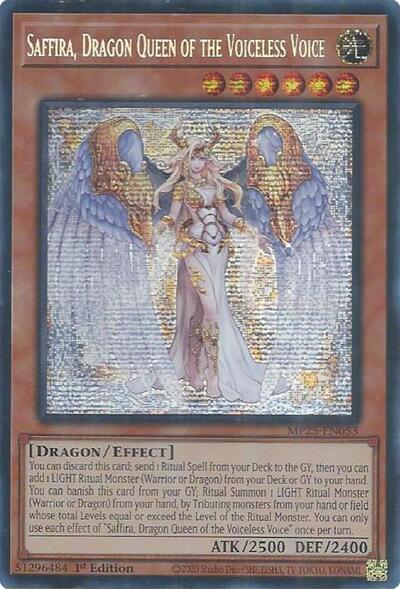 Saffira, Dragon Queen of the Voiceless Voice (MP25-EN053) [2025 Mega-Pack]