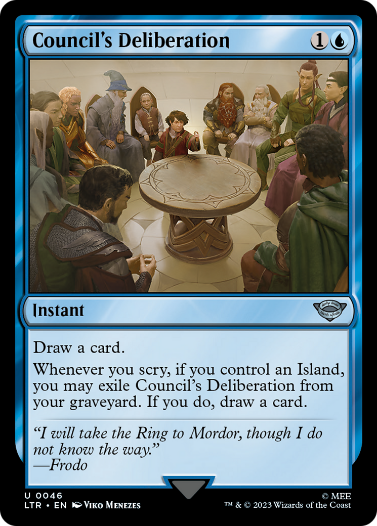 Council's Deliberation (LTR-046) - The Lord of the Rings: Tales of Middle-earth Foil