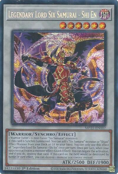 Legendary Lord Six Samurai - Shi En (MP25-EN107) [2025 Mega-Pack]