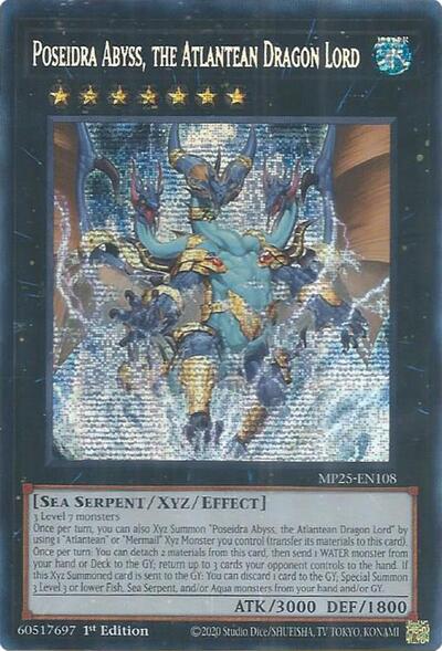 Poseidra Abyss, the Atlantean Dragon Lord (MP25-EN108) [2025 Mega-Pack]