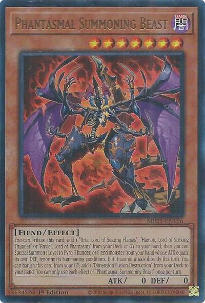 Phantasmal Summoning Beast (MP25-EN156) [2025 Mega-Pack]