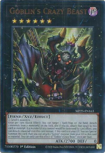 Goblin's Crazy Beast (MP25-EN163) [2025 Mega-Pack]