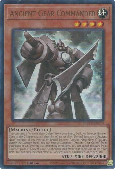 Ancient Gear Commander (MP25-EN179) [2025 Mega-Pack]