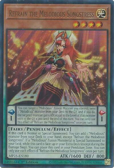 Refrain the Melodious Songstress (MP25-EN180) [2025 Mega-Pack]