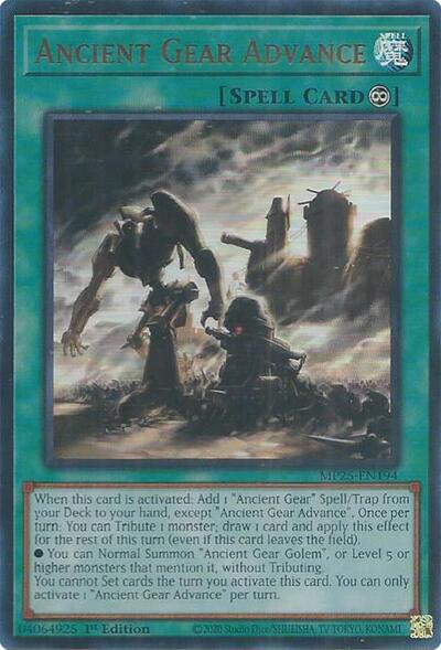 Ancient Gear Advance (MP25-EN194) [2025 Mega-Pack]