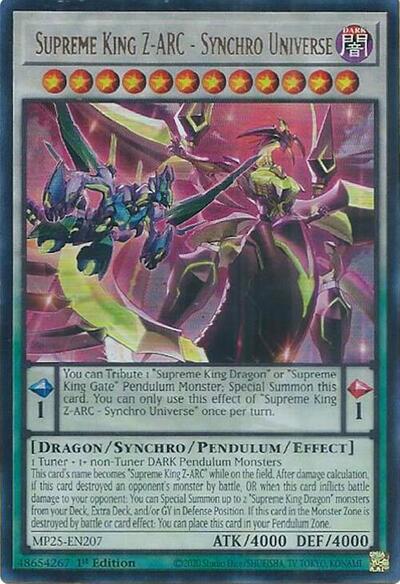 Supreme King Z-ARC - Synchro Universe (MP25-EN207) [2025 Mega-Pack]