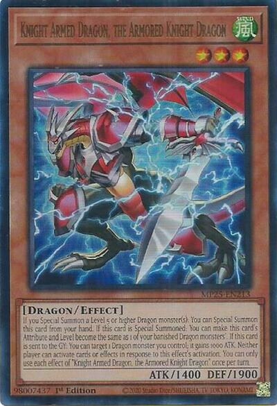 Knight Armed Dragon, the Armored Knight Dragon (MP25-EN213) [2025 Mega-Pack]