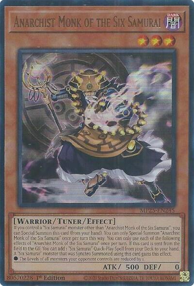 Anarchist Monk of the Six Samurai (MP25-EN245) [2025 Mega-Pack]