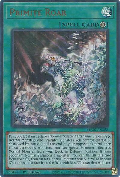 Primite Roar (MP25-EN252) [2025 Mega-Pack]